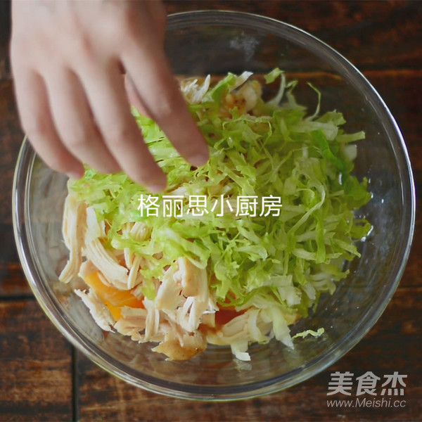 瘦身必備果蔬雞肉沙拉的做法-咸鮮味烤菜譜