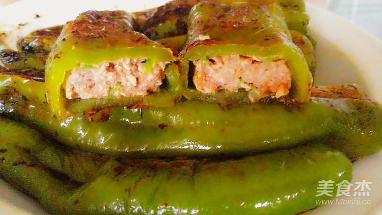 虎皮釀肉電餅鐺版的做法-香辣味煎菜譜