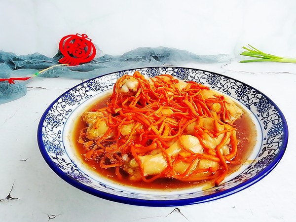 蟲草花蒸雞腿的做法-家常味蒸菜譜