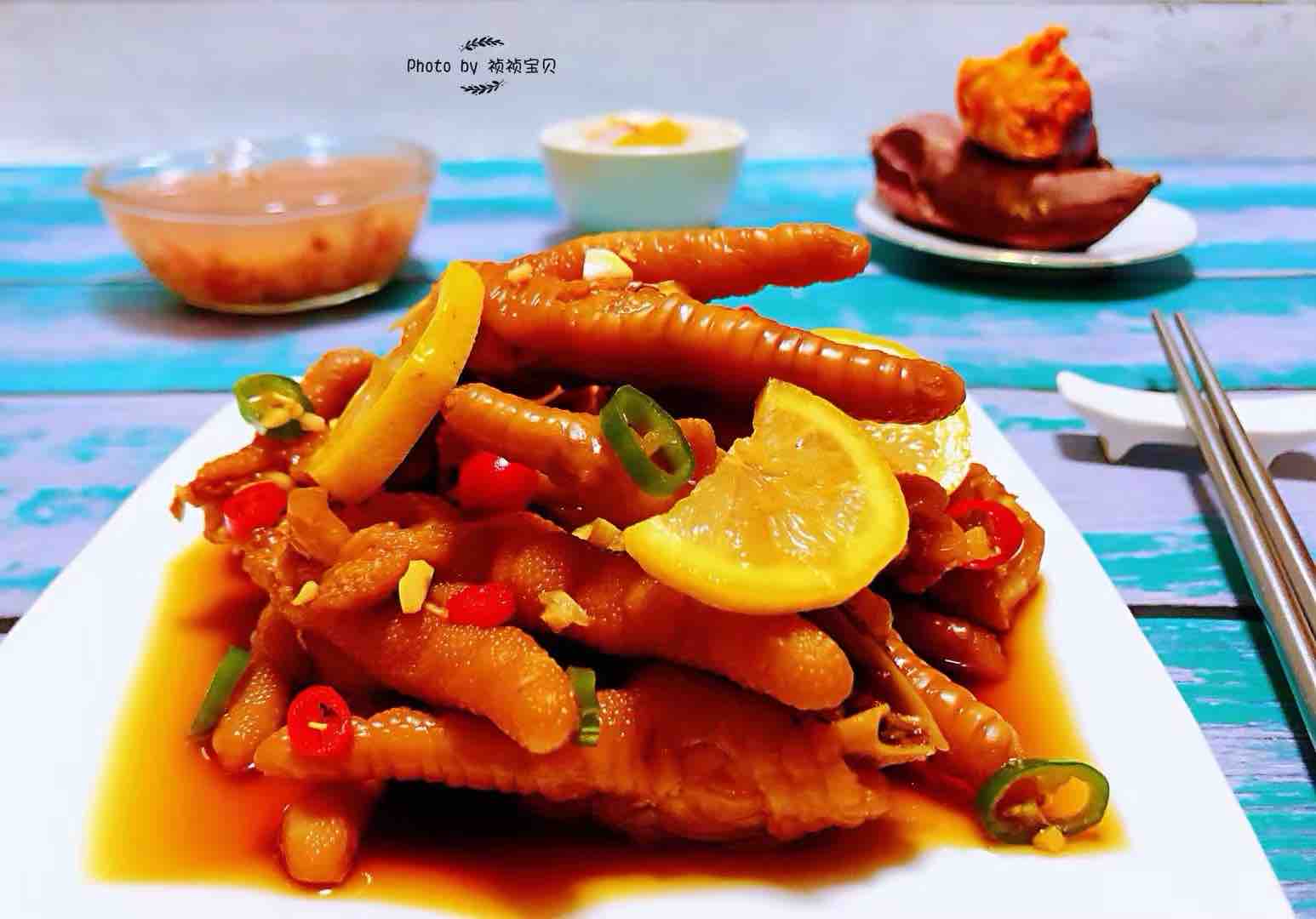 網紅檸檬鳳爪的做法-酸辣味煮菜譜