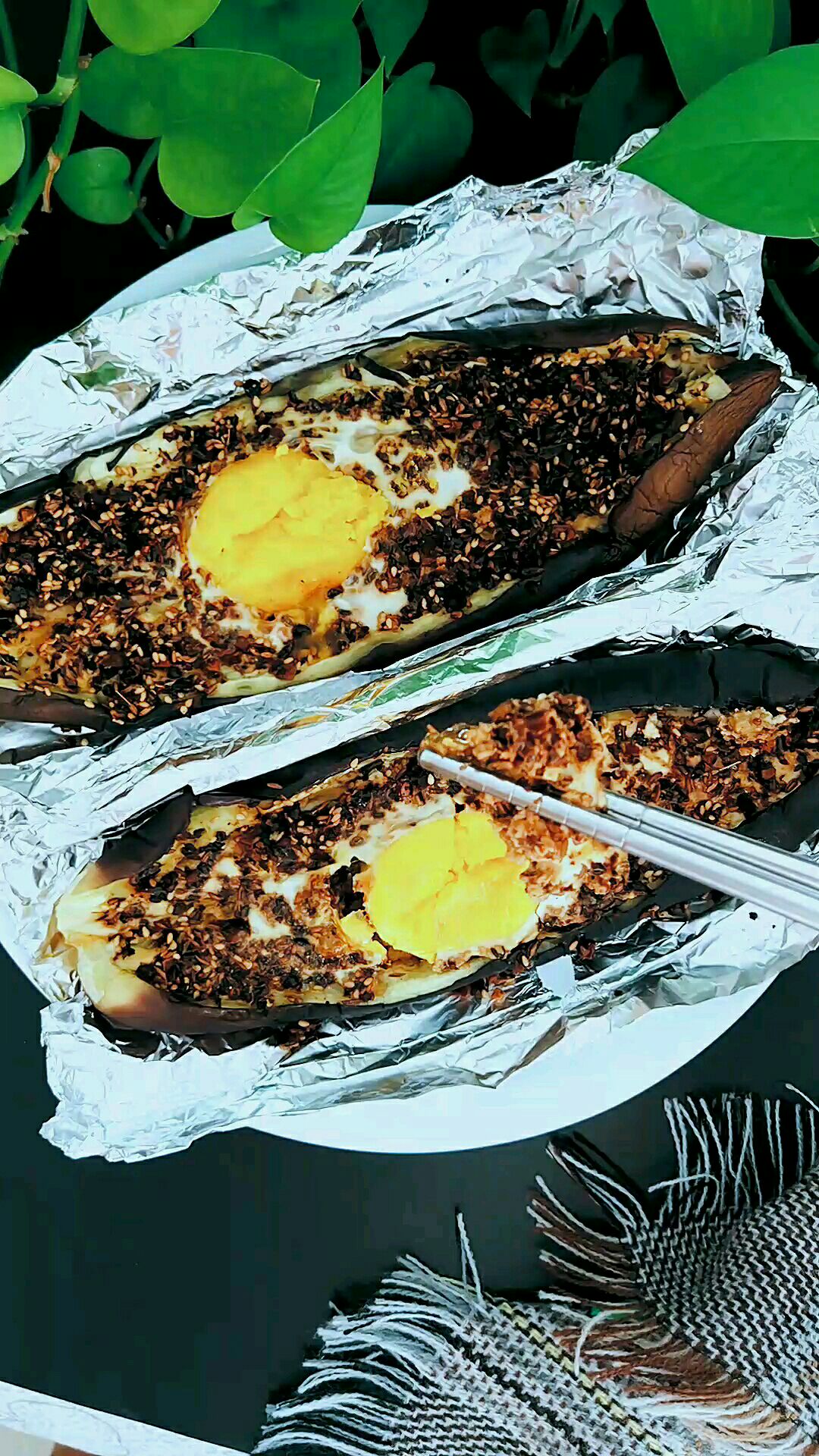 烤茄子的做法-香辣味烤菜譜