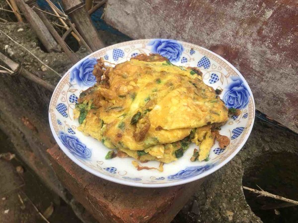 蔥花蛋的做法-家常味煎菜譜