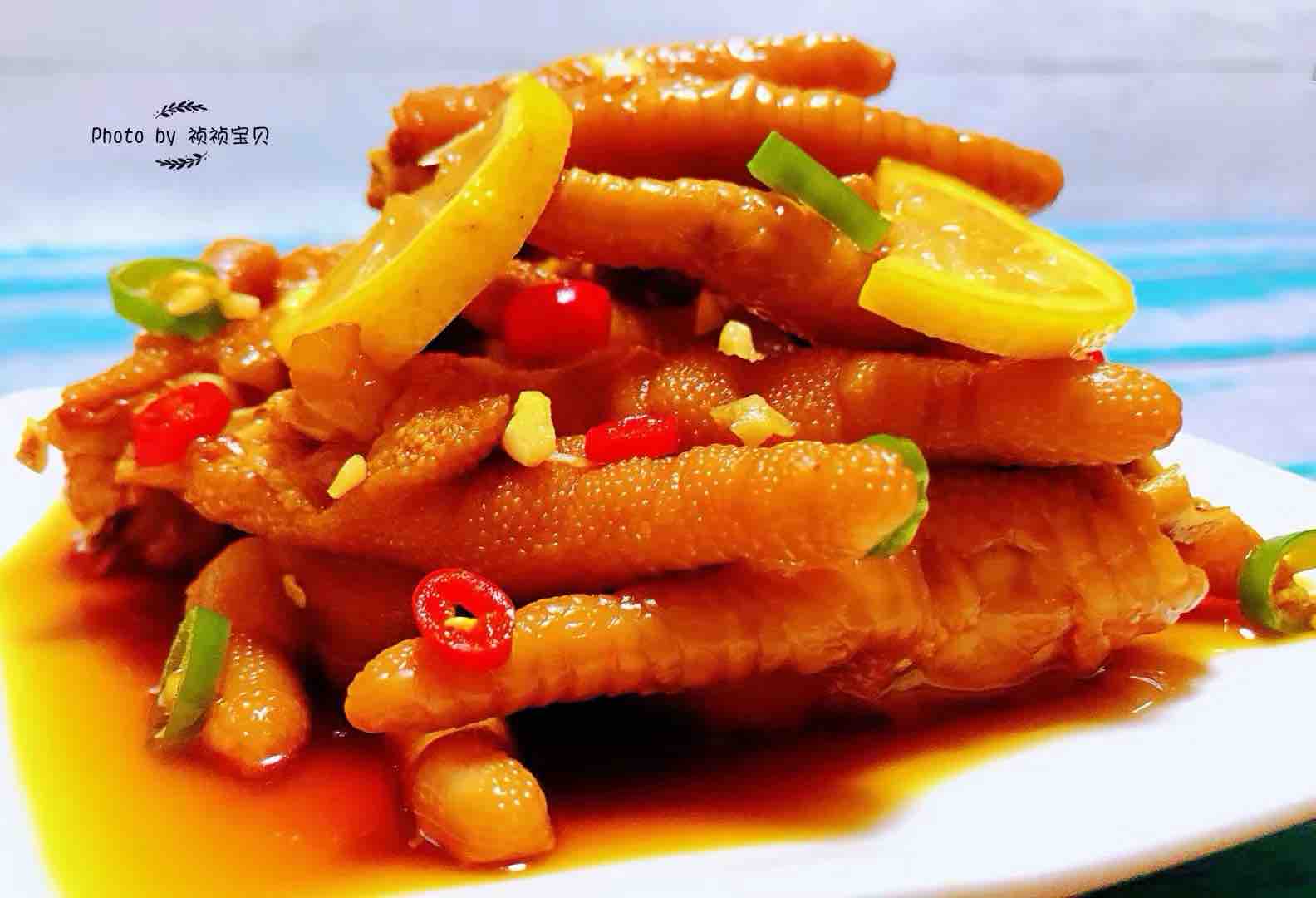 網紅檸檬鳳爪的做法-酸辣味煮菜譜