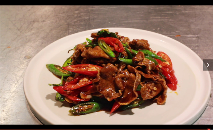 爆炒牛舌的做法-香辣味炒菜譜