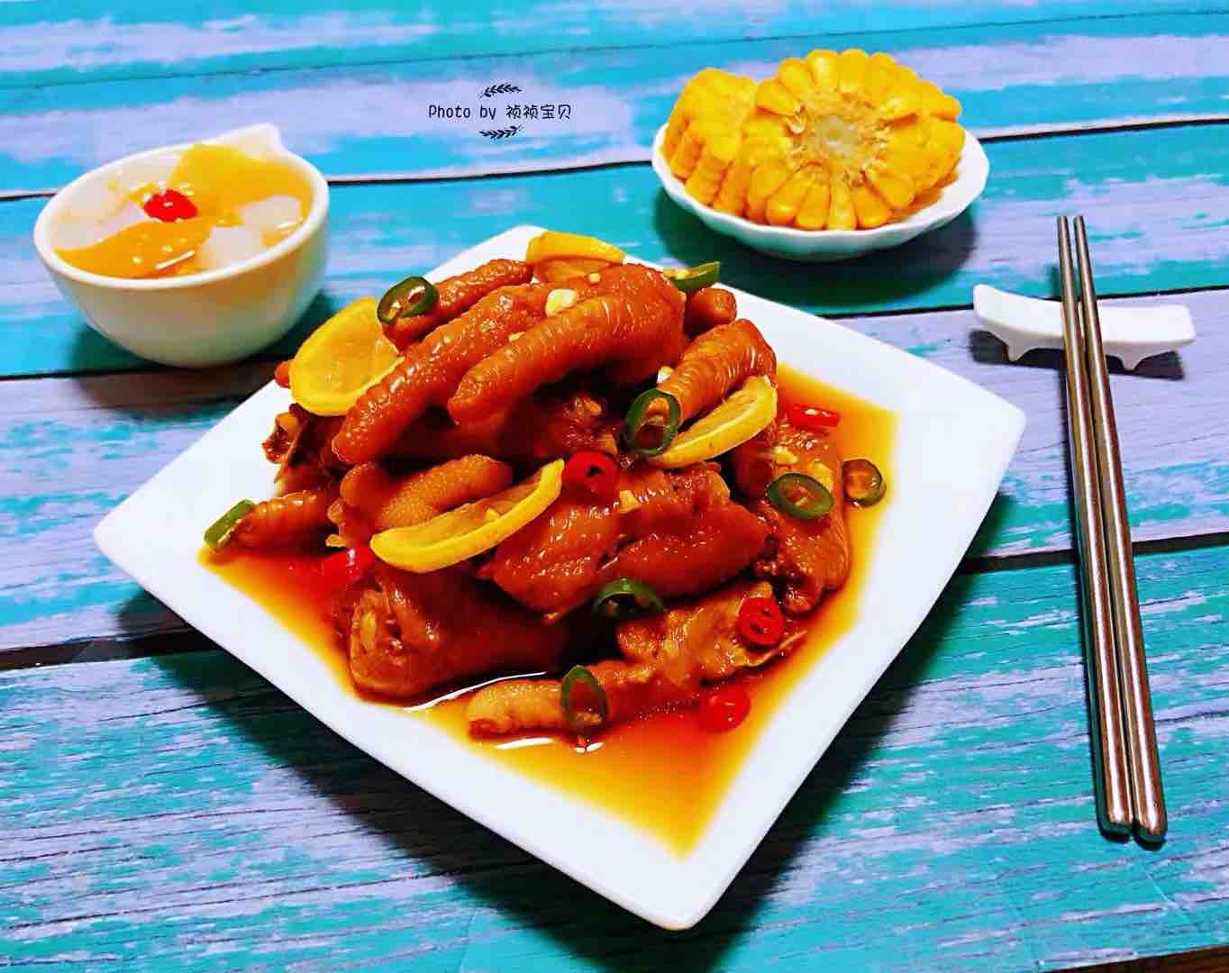 網紅檸檬鳳爪的做法-酸辣味煮菜譜