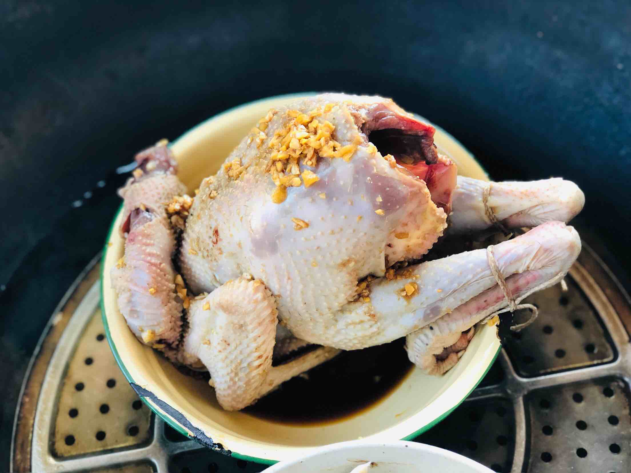 柴火灶之清蒸手撕雞的做法-醬香味蒸菜譜