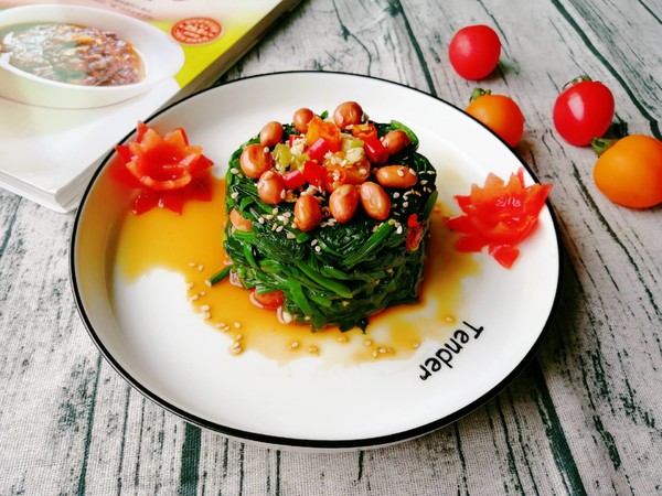 涼拌菠菜的做法-酸辣味煮菜譜