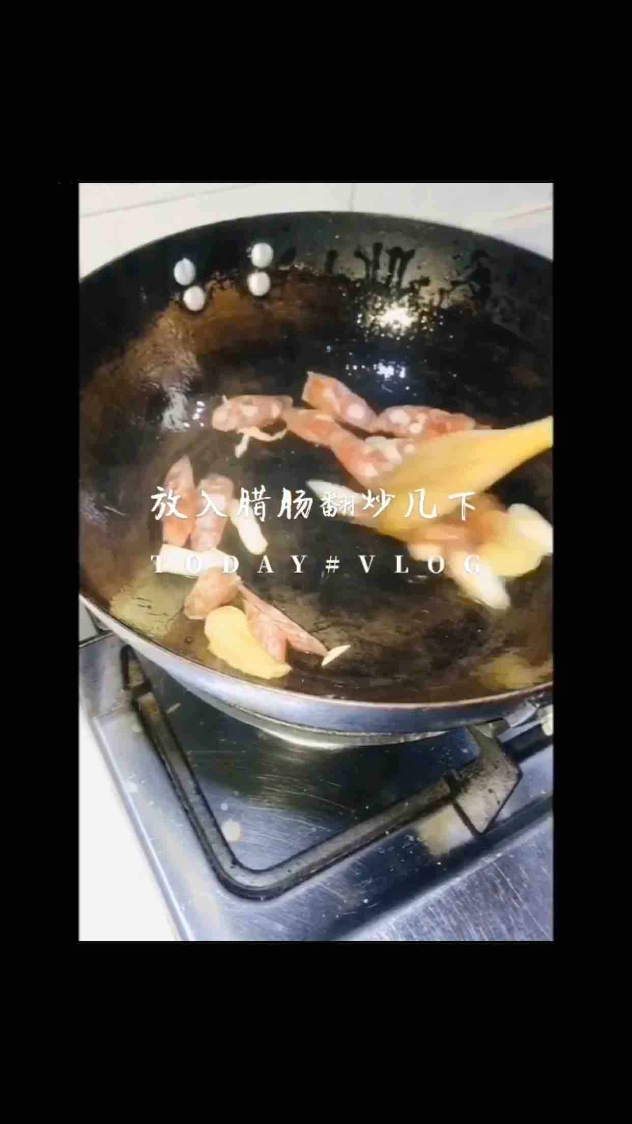 香炒紅菜薹的做法-咸鮮味炒菜譜