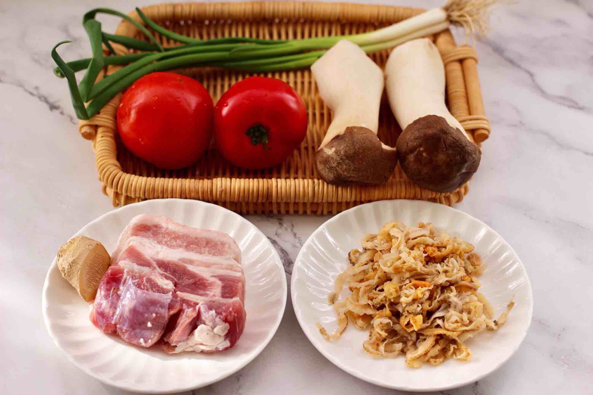 杏鮑菇扇貝花肉煲的做法-家常味燉菜譜