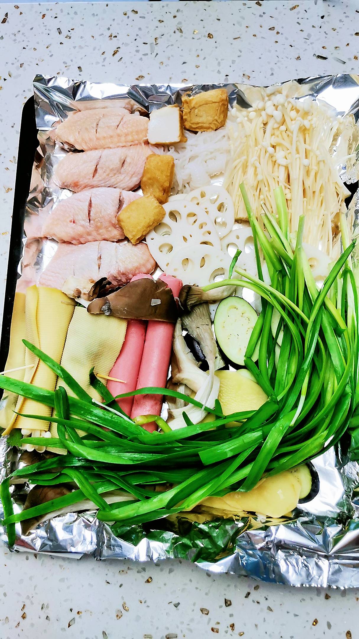 宵夜燒烤拼盤的做法-香辣味烤菜譜