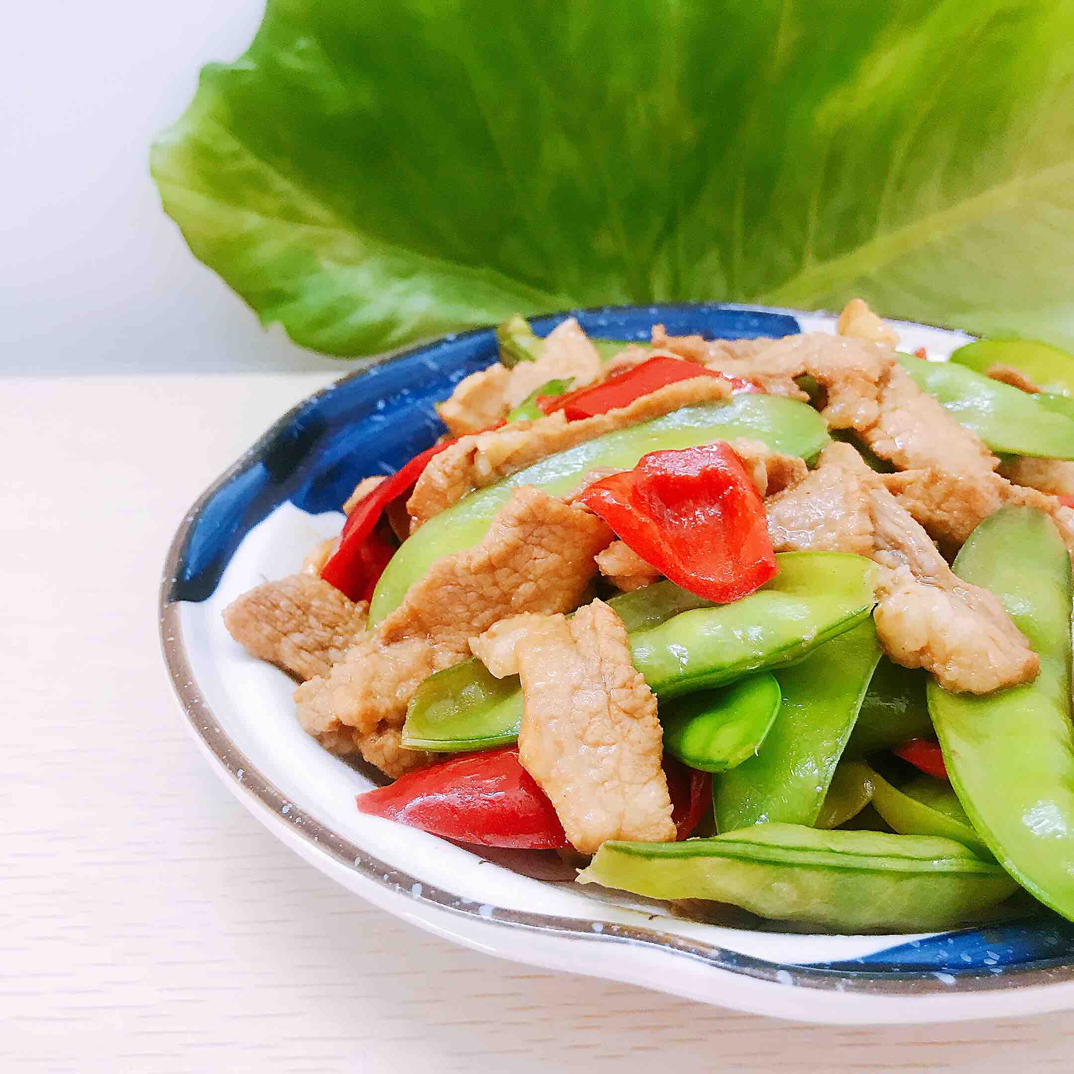 荷蘭豆炒肉片的做法-咸鮮味炒菜譜