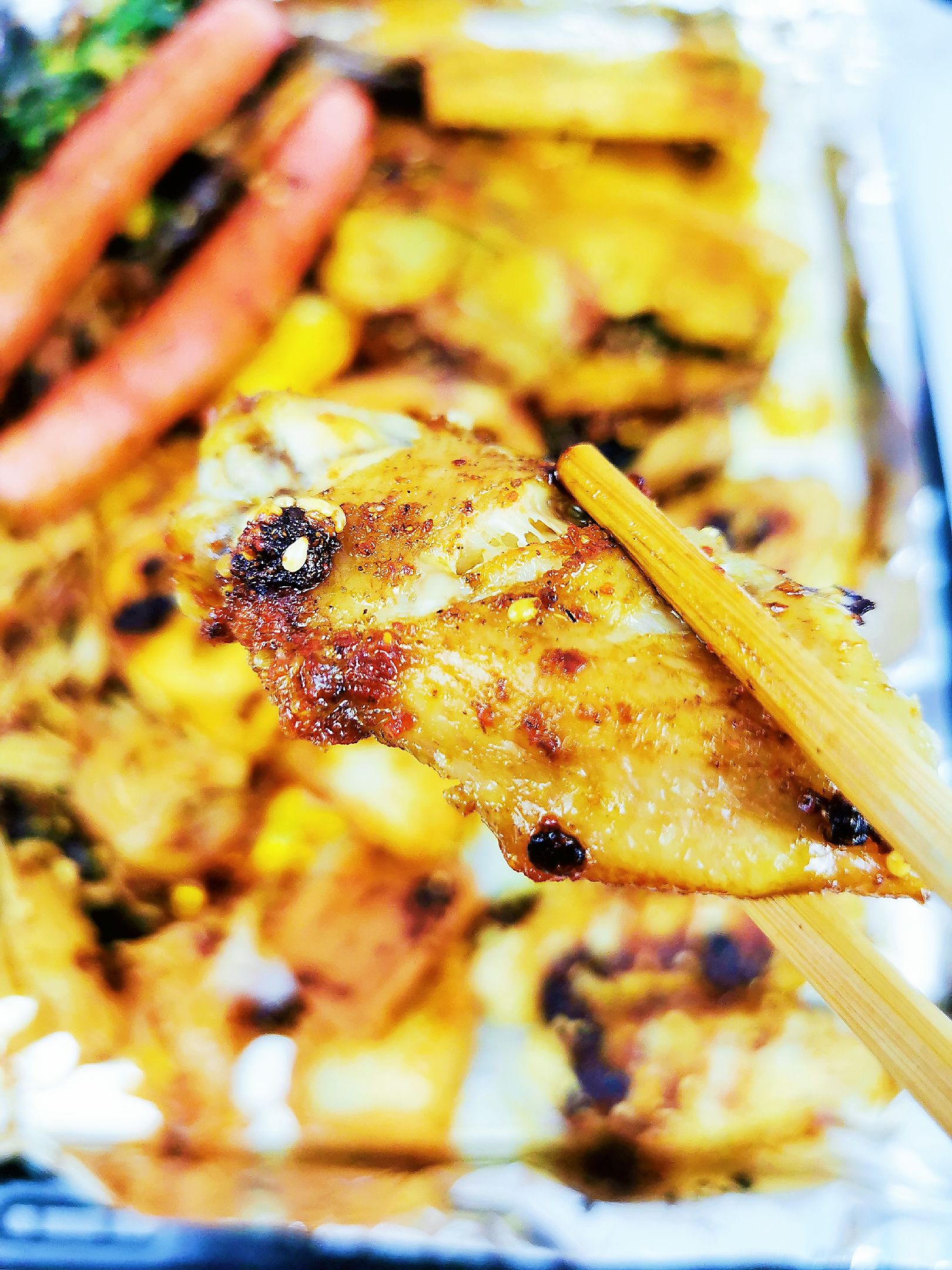 宵夜燒烤拼盤的做法-香辣味烤菜譜