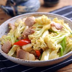 花菜炒肉--【孔老師教做菜】的做法-家常味炒菜譜