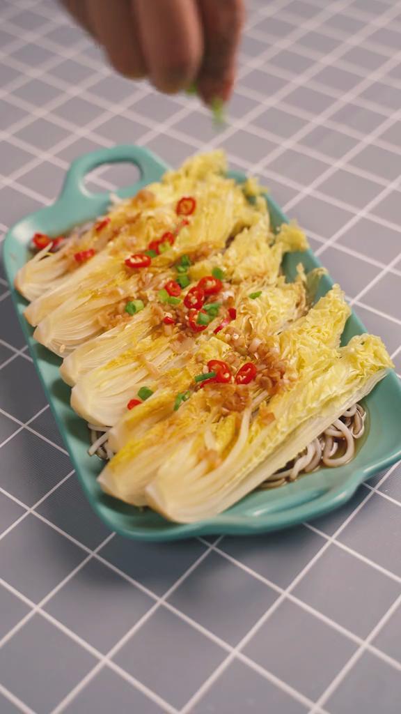 低卡魔芋娃娃菜的做法-咸鮮味蒸菜譜