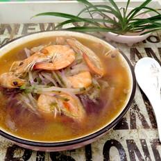 蘿卜絲煮大蝦的做法-家常味爆菜譜