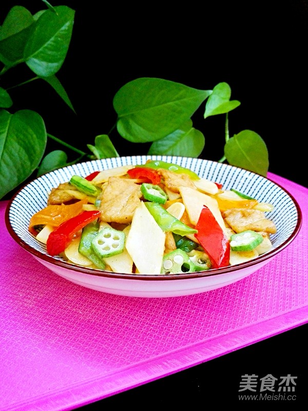 霸王超市丨山藥炒肉片的做法-咸鮮味炒菜譜