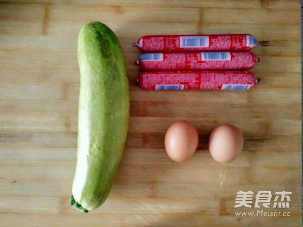 西葫蘆火腿炒雞蛋的做法-家常味炒菜譜