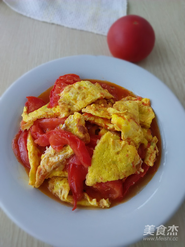 西紅柿炒鵝蛋的做法-咸鮮味炒菜譜