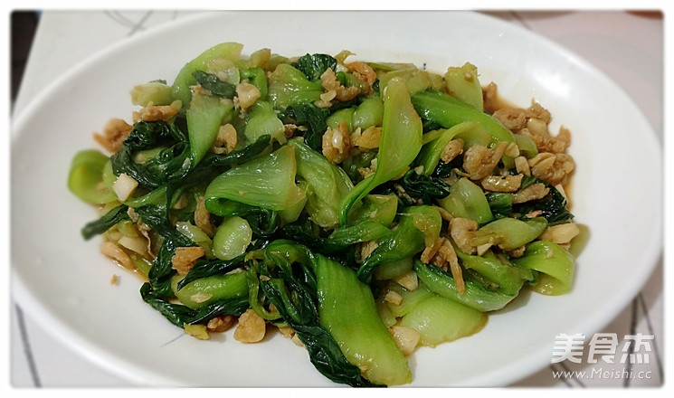 海米炒油菜的做法-咸鮮味炒菜譜
