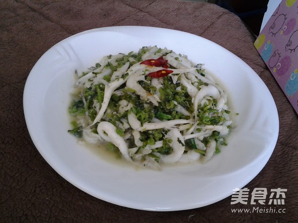 雪菜銀魚的做法-咸鮮味炒菜譜