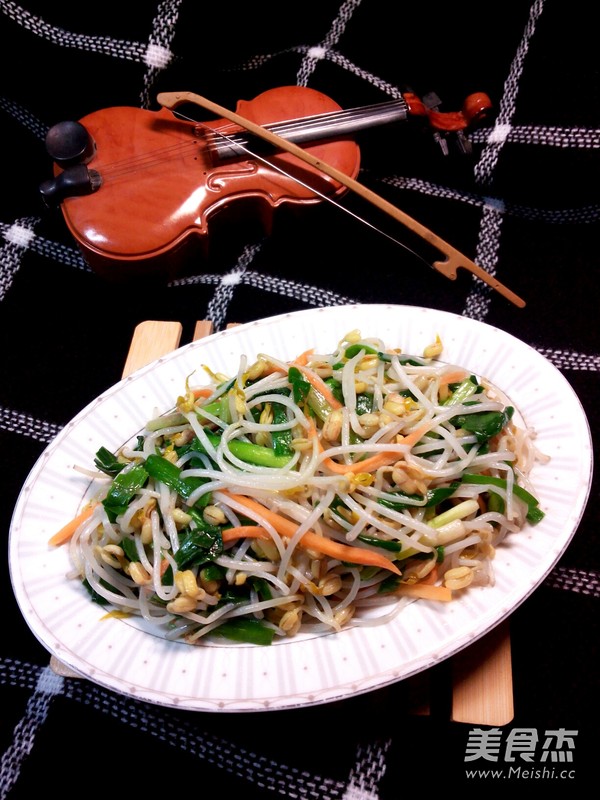 素炒豆芽的做法-家常味炒菜譜