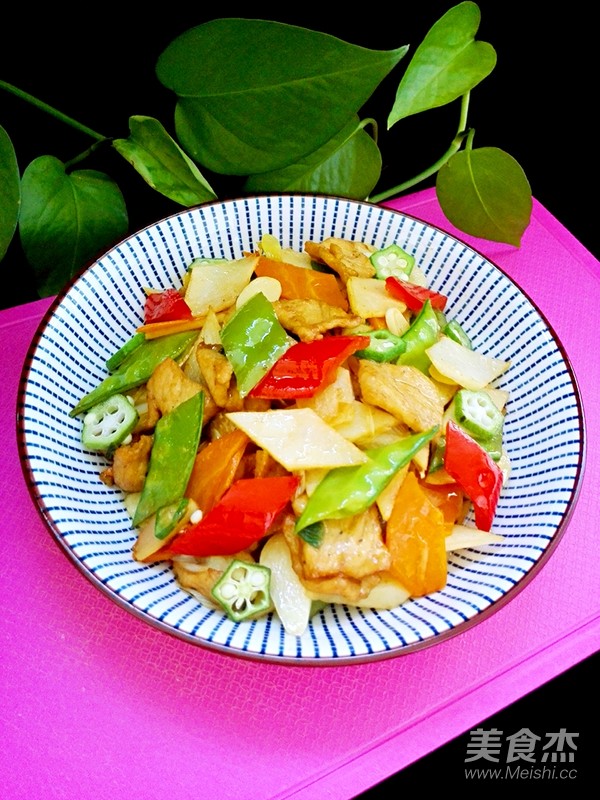 霸王超市丨山藥炒肉片的做法-咸鮮味炒菜譜