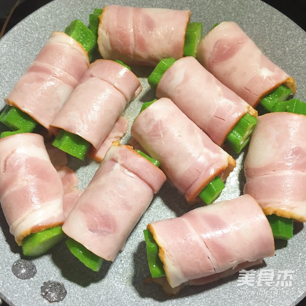 秋葵培根卷的做法-家常味煎菜譜