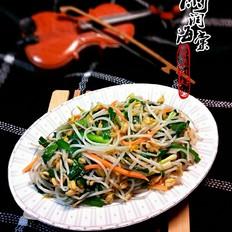 素炒豆芽的做法-家常味炒菜譜