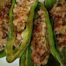 尖椒釀肉的做法-香辣味煎菜譜