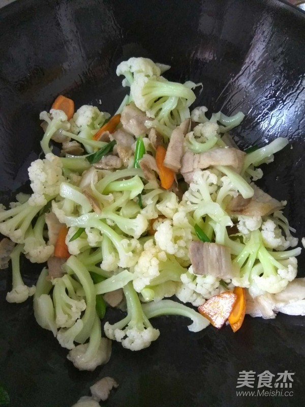 肉炒有機菜花的做法-家常味炒菜譜