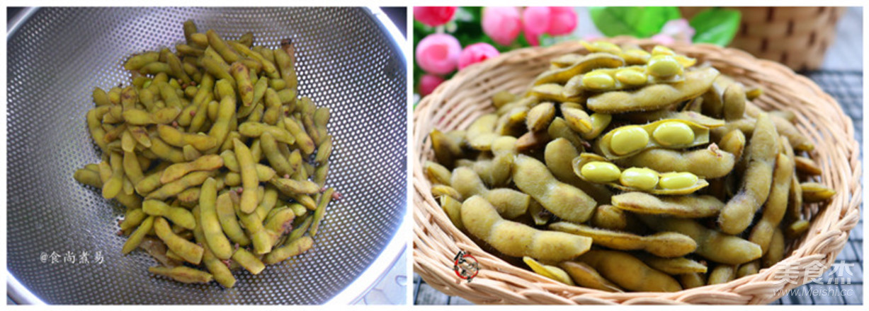 水煮五香毛豆的做法-五香味煮菜譜