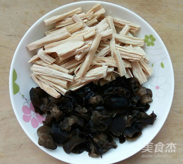 蒜香扁豆木耳腐竹拌菜的做法-咸鮮味拌菜譜