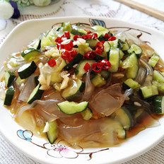 拉皮拌黃瓜的做法-香辣味拌菜譜