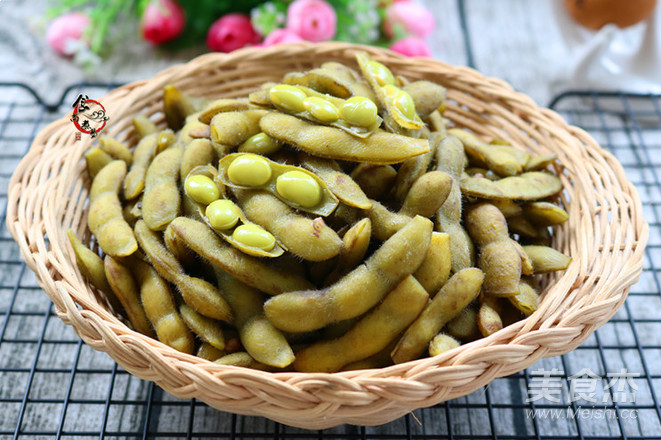 水煮五香毛豆的做法-五香味煮菜譜