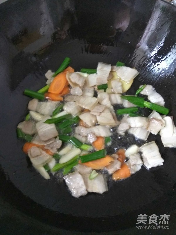 肉炒有機菜花的做法-家常味炒菜譜