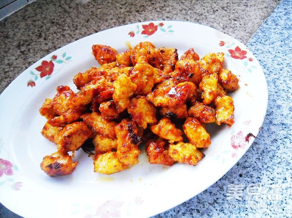 糖醋雞丁的做法-家常味炸菜譜