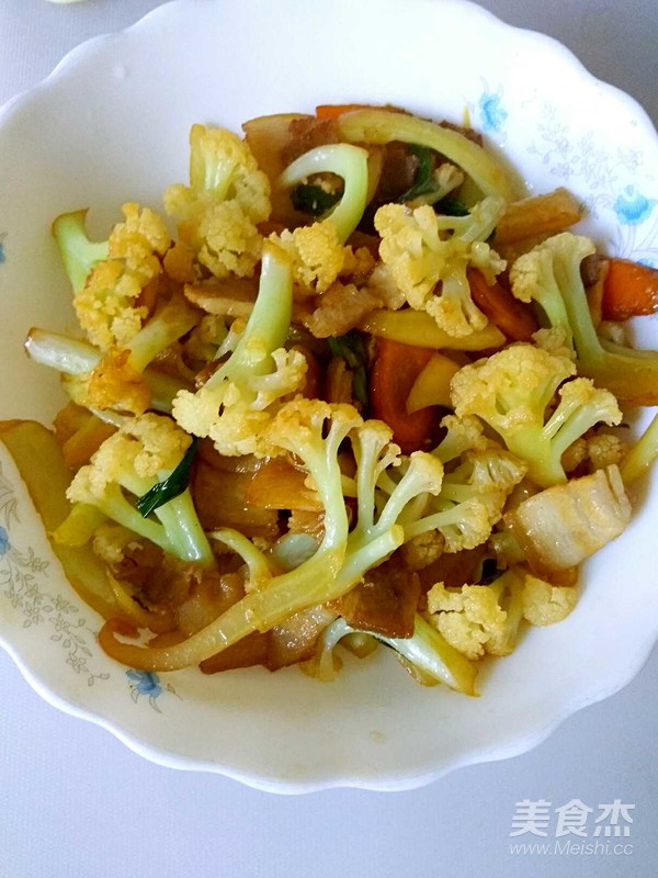 肉炒有機菜花的做法-家常味炒菜譜