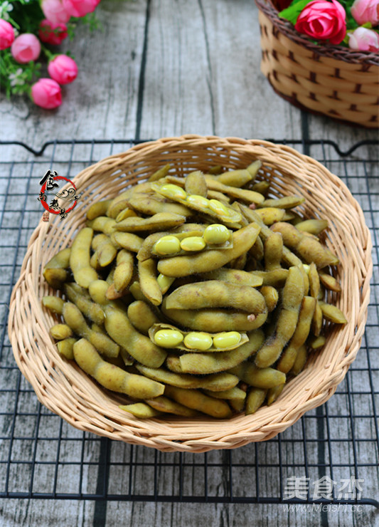 水煮五香毛豆的做法-五香味煮菜譜