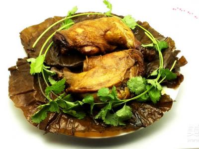 荷葉香酥雞腿的做法-其它口味燉菜譜