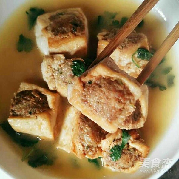 豆腐盒子的做法-蔥香味煲菜譜