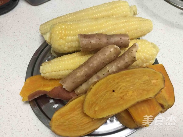 蒸玉米地瓜山藥的做法-其它口味蒸菜譜