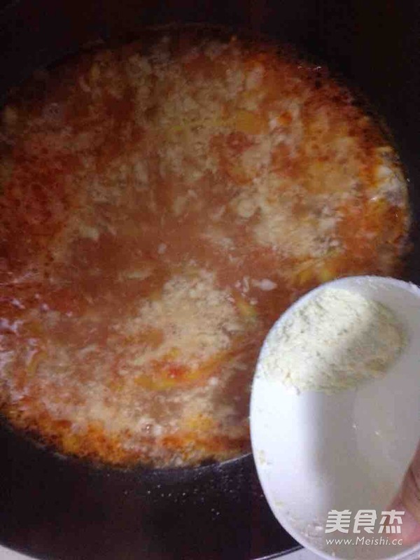 西紅柿疙瘩湯的做法-咸鮮味其它工藝菜譜