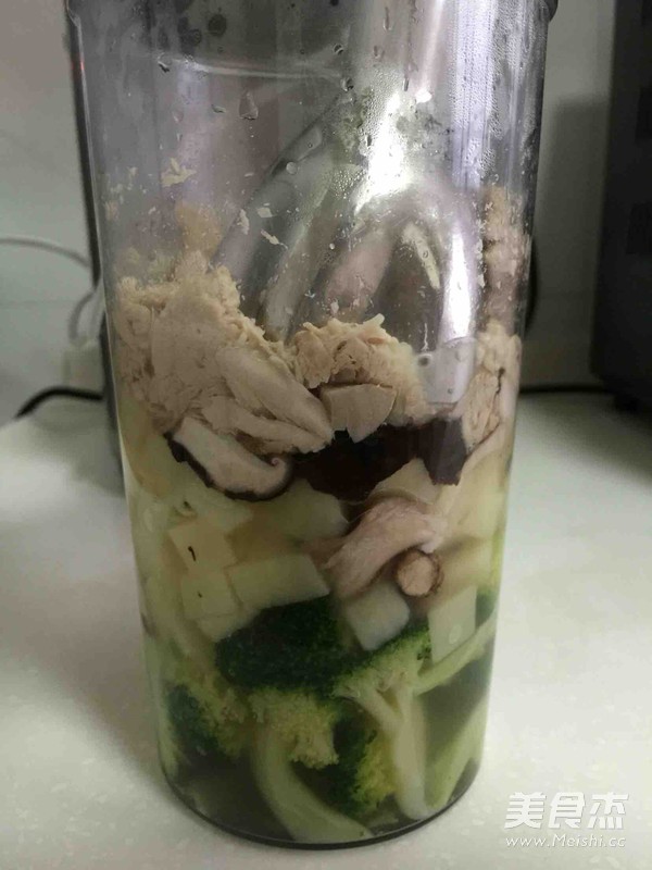 寶寶輔食-雞肉菌菜泥的做法-家常味灼菜譜