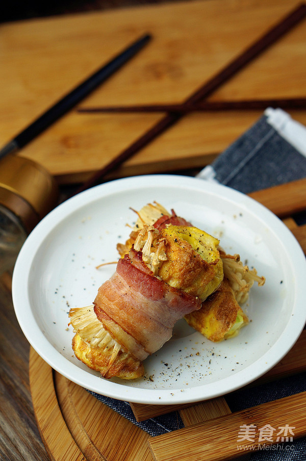 雞蛋培根卷的做法-黑椒味烤菜譜-易網健康養生網 雞蛋培根卷的做法-黑椒味烤菜譜