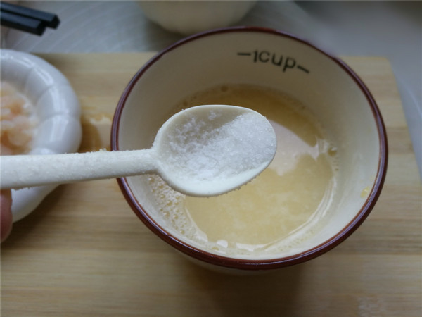 南極磷蝦蒸蛋的做法-咸鮮味蒸菜譜
