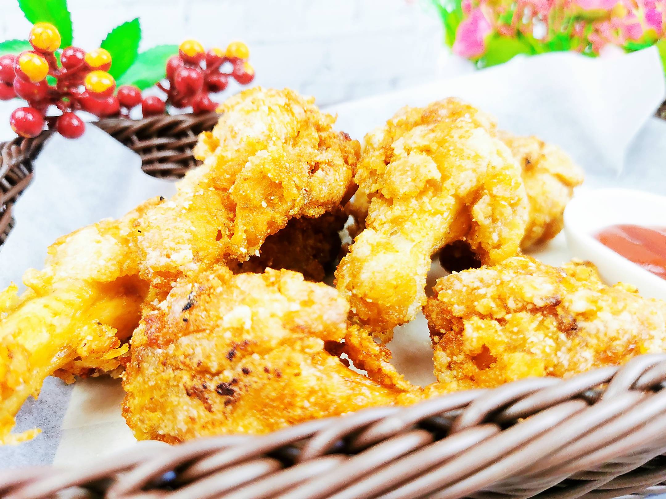 蒜香炸雞腿的做法-咸鮮味炸菜譜