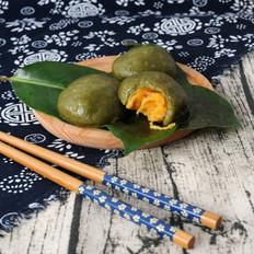 網紅咸蛋黃肉松青團的做法-咸鮮味蒸菜譜