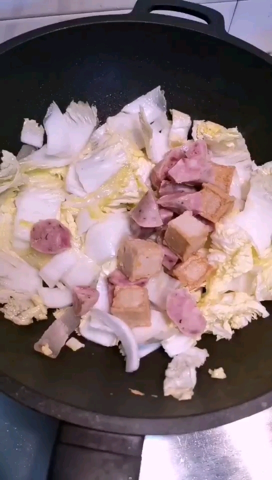 白菜粉絲煲的做法-家常味煮菜譜