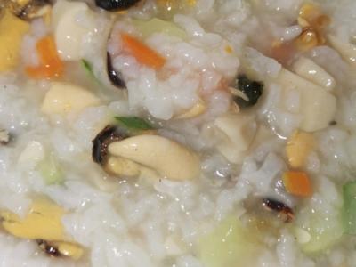 青口貝營養粥的做法-家常味煮菜譜