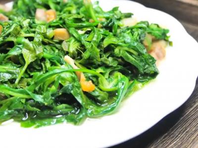 咸肉絲炒薺菜的做法-咸鮮味炒菜譜
